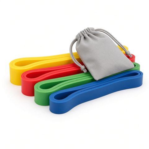 Resistance Bands Set of 4 with 4 Levels