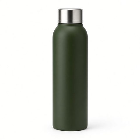 Isolierte Edelstahl-Trinkflasche 1 L, Waldgrün
