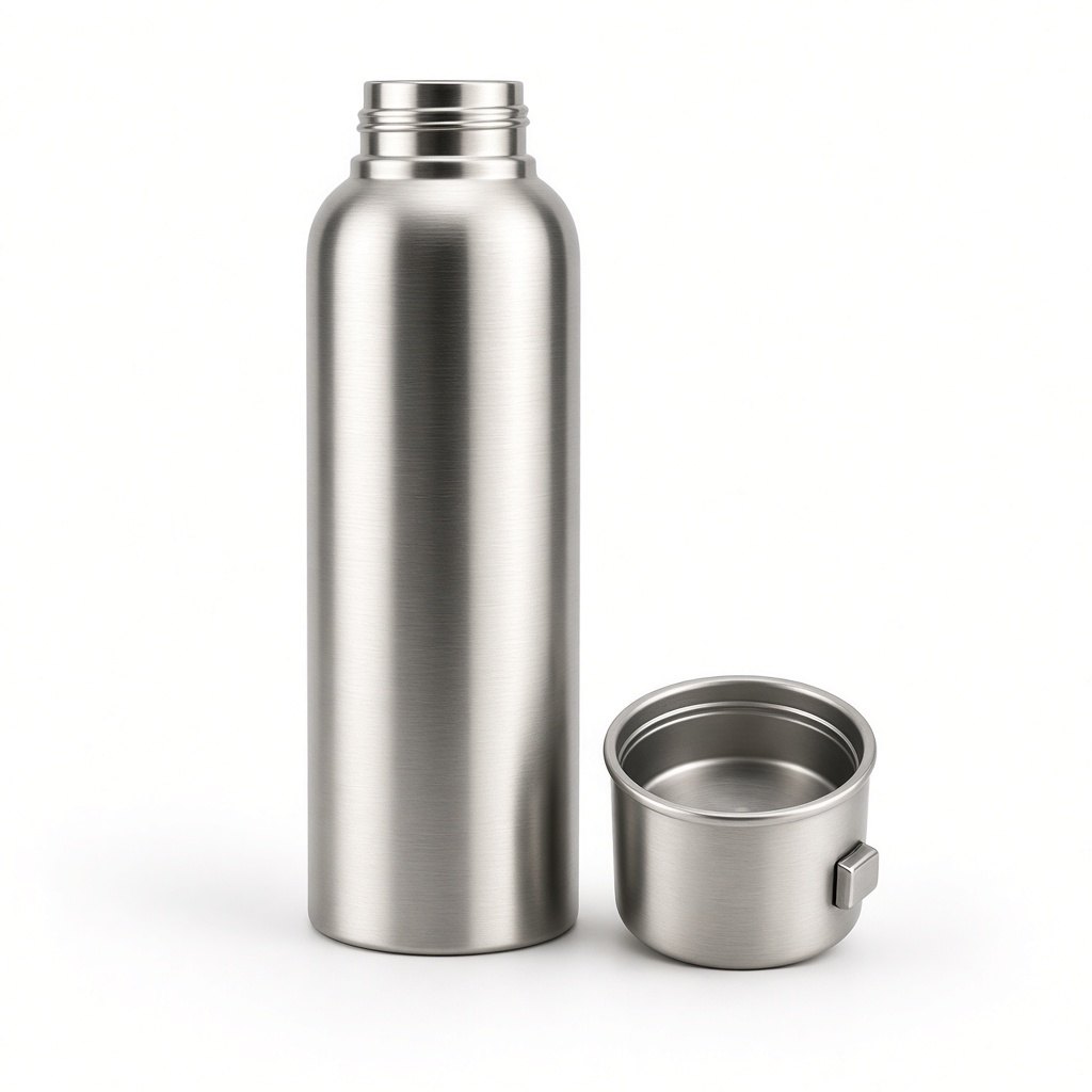 Vacuum Flask 750 ml with Cup, Stainless Steel
