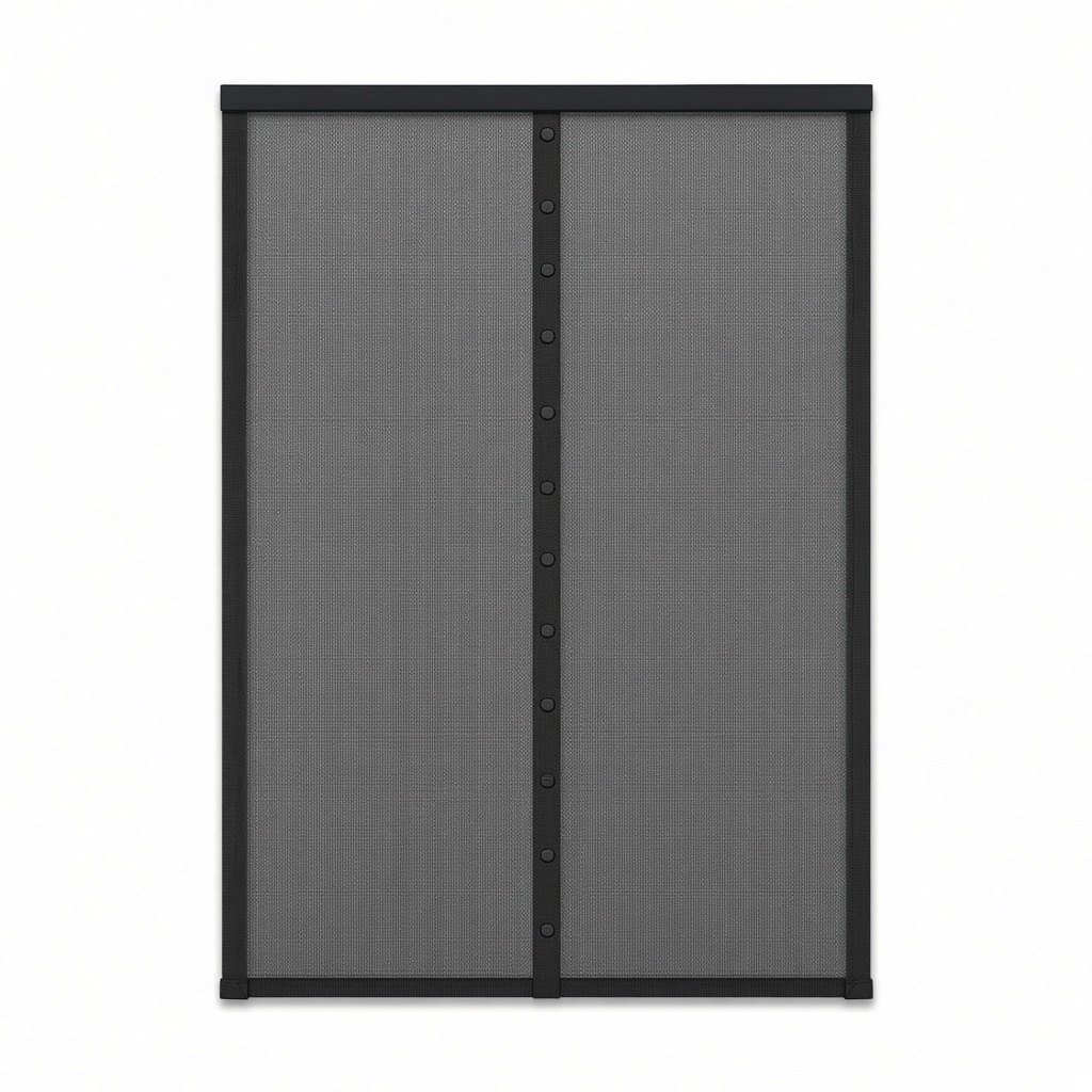 Magnetic Fly Screen Door 90 × 210 cm, Black